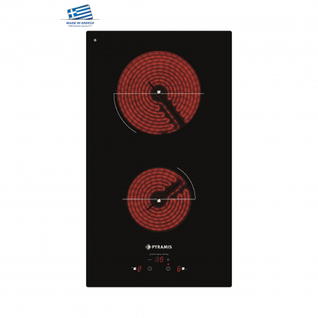 Plite - Plita electrica Pyramis PHC31230FMB Black Glass
