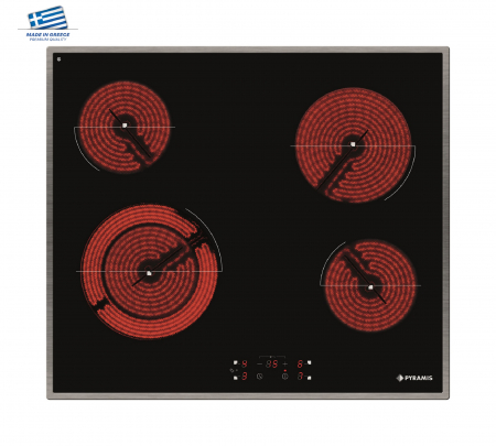 Plite - Plita electrica Pyramis PHC61530IFB Black Glass & Inox