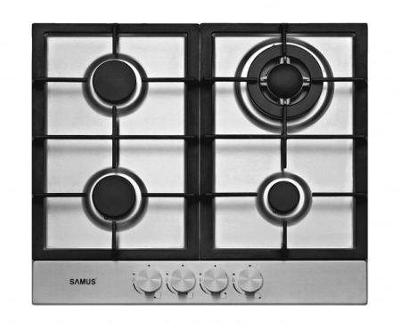 Plite - Plita incorporabila Samus PSG-64SX2, 4 arzatoare, Inox