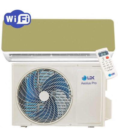 Aer conditionat - Pompa de caldura LDK Aeolus Pro Gold Edition, Clasa A++, Putere 4 kW, Inverter, Anti mucegai, SelfClean, Sleep, Eco, Timer, Wi-Fi, Self Diagnosis, Turbo, Afisaj LED, AutoRestart