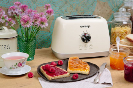 Prajitor de paine Gorenje T900RL 1.000 W, Gratar detasabil, Oprire automata, Champagne [2]