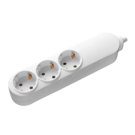 Prelungitoare Tensiune - Prelungitor Samus 3 prize Schuko, 10m, 3680w, 3x 1.5mmp, 3PS10-3680, Alba
