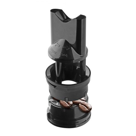 Rasnita de cafea Minimoka, 110 W, 180 g, macinare reglabila, cutit inox, freze plane, protectie pornire accidentala, carcasa inox, Argintiu/Negru [6]