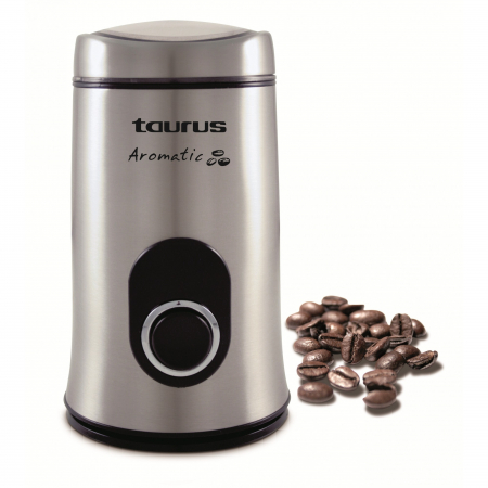 Rasnite de cafea - Rasnita de cafea Aromatic Taurus, 150 W, 50 g, buton Puls, Inox