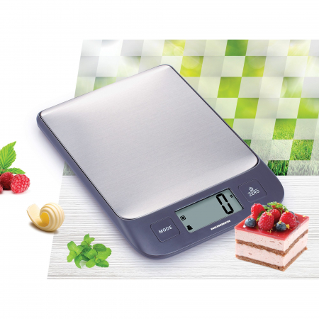 Cantar de bucatarie Heinner HKS-5IXBK, 5 Kg, 1g, tara, functie cantarire lichide, display LCD, Inox [1]