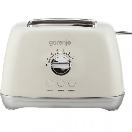 Electrocasnice mici - Prajitor de paine Gorenje T900RL 1.000 W, Gratar detasabil, Oprire automata, Champagne