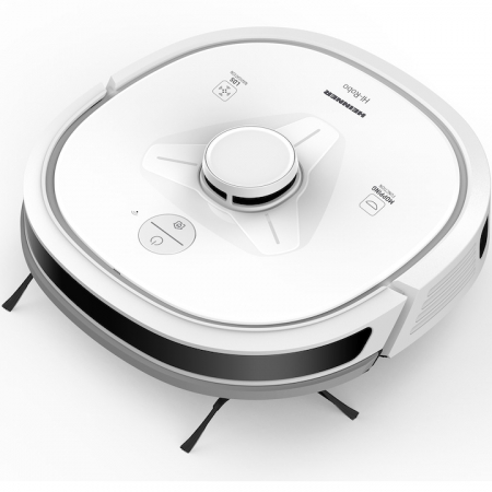 Robot de aspirare Heinner HI-Robo HRVC-M33WH, WI-FI, aspirator si mop, 14.4V/ 3350 mAh, putere aspirare 2000Pa, motor BLDC, navigatie LDS, autonomie 180 min, recipient praf: 600 ml, rezervor apa 250 ml, alb [2]
