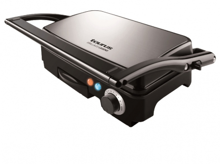 Sandwich maker Taurus Grill & Co Legend, 1500W, Termostat, Placi antiaderente, Deschidere 180º, Pereti reci, Depozitare verticala, Inox [14]
