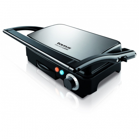 Sandwich Maker - Sandwich maker Taurus Grill & Co Legend, 1500W, Termostat, Placi antiaderente, Deschidere 180º, Pereti reci, Depozitare verticala, Inox