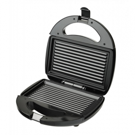 Sandwich maker Heinner Garnet 750 SM-K750BKRX, 750W, plite fixe, invelis antiaderent, capacitate: 2 sandwich-uri, negru/rosu [1]