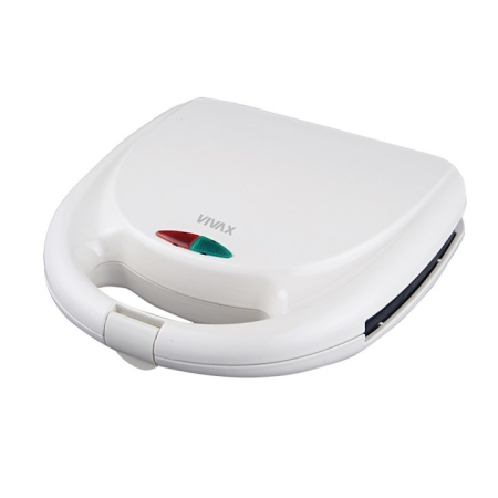 Gratare electrice - Sandwich maker Vivax TS-7503WH, 750 W, placi neaderente, termostat, Alb