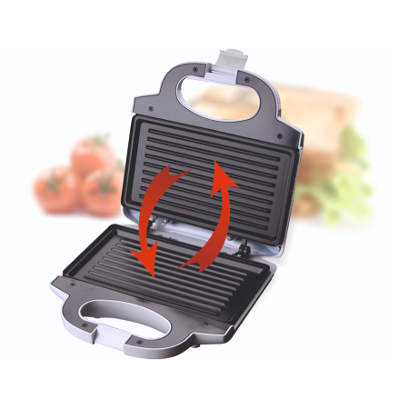 Sandwichmaker Albatros S2B-750, 750 W, Negru [1]