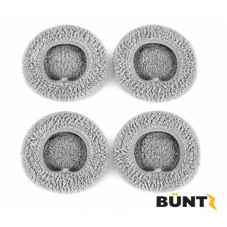 Aspiratoare - Set 4 lavete microfibra premium pentru robot geamuri, curatare fara urme, lavabile si reutilizabile