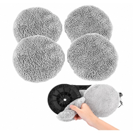 Set 4 lavete microfibra premium pentru robot geamuri, curatare fara urme, lavabile si reutilizabile [1]