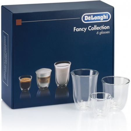 Bacanie - Set 6 pahare DeLonghi Fancy Collection cu perete dublu