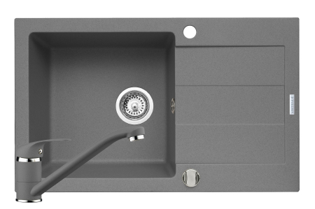 CHIUVETE - Set chiuveta granit SPARTA PLUS & baterie ASALIA - Grey