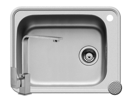 Chiuvete inox - Set chiuveta inox SPACE PLUS 1B si baterie CECILIA