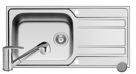 Chiuvete inox - Set chiuveta inox ZEDA EXTRA + baterie FIDO