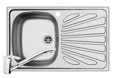 Chiuvete inox - Set CRETA 1B 1D ST SM + ASALIA