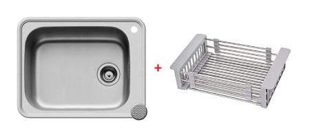 Chiuvete inox - Set SPACE PLUS 61x48 1B LN + COS MULTIFUNCTIONAL