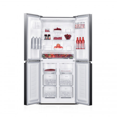 Side by Side Pyramis FSO199 Multi Door Black Glass [2]