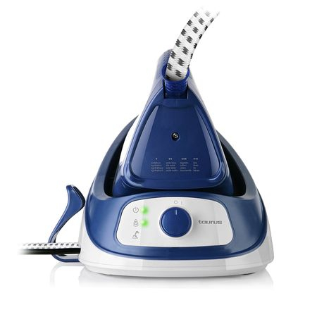 Statie de calcat Taurus Sensity Compact, 2200 W, 4.5 bar, Talpa ceramica, Rezervor 1 l cu incarcare non stop, Termostat reglabil, Alb/Albastru [4]