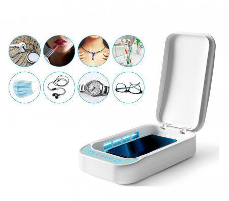 Sterilizator universal cu UVC Taurus Everyday Purity, 5V, functie aroma, lampi UVC, port USB, program 10 min, telefon, masca, ochelari, bijuterii,ceasuri si accesorii, portabil [2]