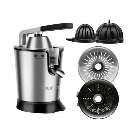 Storcator Taurus de citrice Easy Press 160, 160W, 2 Conuri, 2 Site, Anti-picurare, Negru / Inox [1]