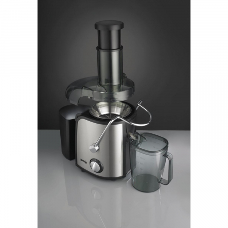 Storcator de fructe si legume Gorenje JC805EII, 800W, Recipient suc 1 l, Recipient pulpa 1.5 l, Tub de alimentare XXL, Negru/Inox [3]