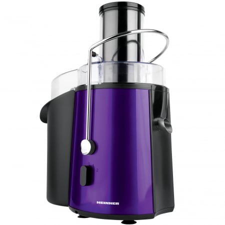 Electrocasnice mici - Storcator de fructe si legume Heinner XF-1000UV, 1000 W, Recipient suc 1 l, Recipient pulpa 2 l, 2 Viteze, Tub de alimentare 75 mm, Violet
