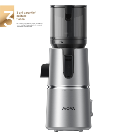 Storcator MOVA SJ10 Slow Juicer cu sistem de presare a fructelor, 200W, Argintiu [0]