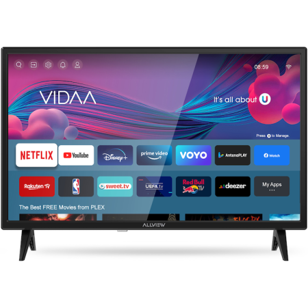 Electronice - Televizor Allview LED 24iPlay6000-H, 60 cm, Smart , HD, Clasa ETelevizor Allview LED 24iPlay6000-H, 60 cm, Smart , HD, Clasa E