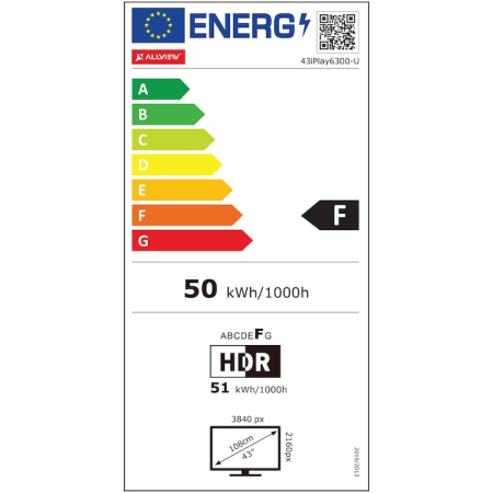 Televizor Allview LED 43iPlay6300-U, 109 cm, Smart, 4K Ultra HD, Clasa F [6]