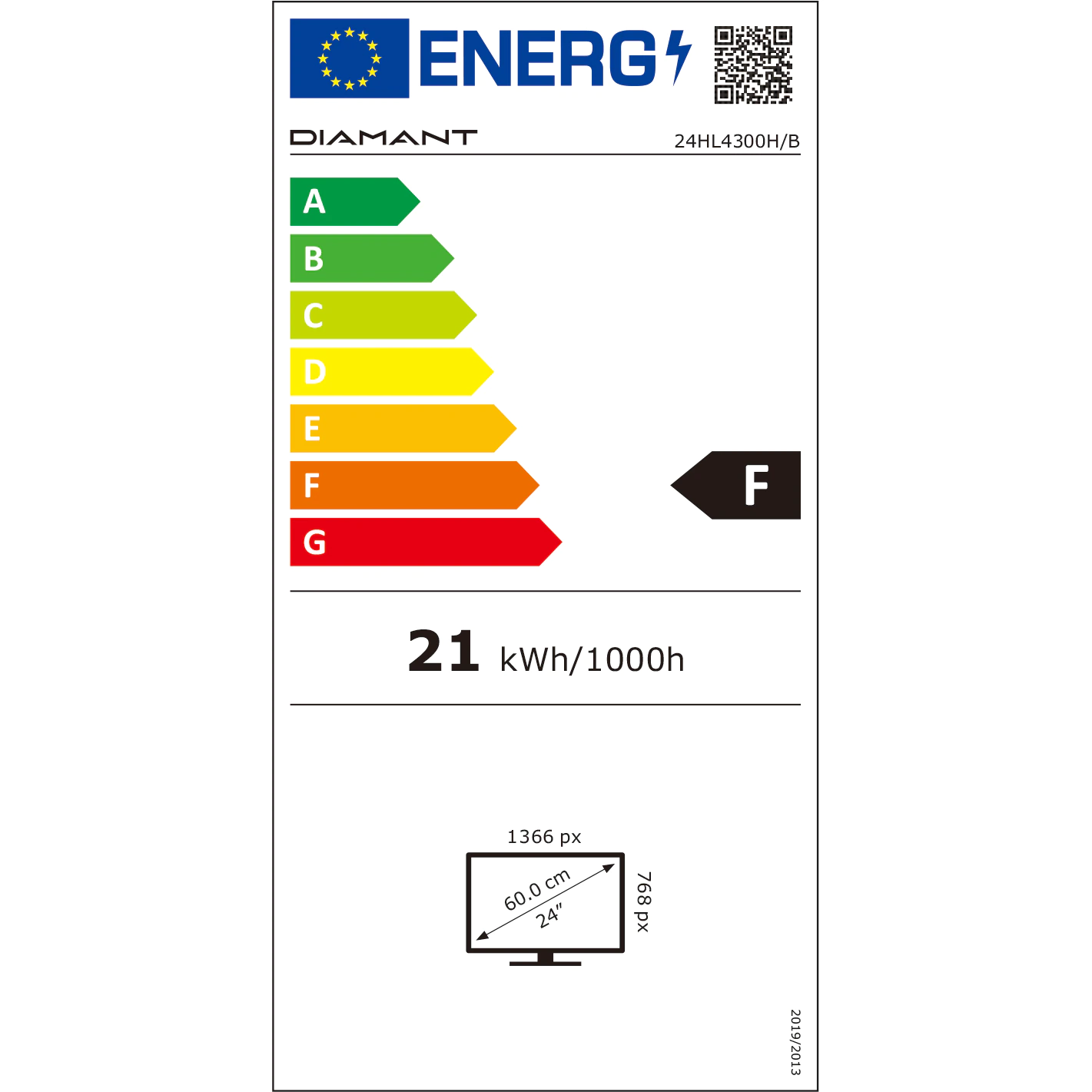 Televizor Diamant 24HL4300H/B, 60 cm, HD, LED, Clasa F [7]