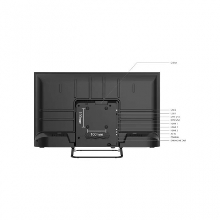 Televizor LED Non-Smart Smart Tech 32HN01V, 81 cm, HD Ready, Negru [1]