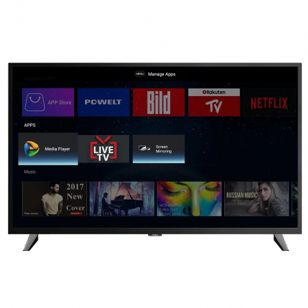 Televizor LED Smart VIVAX TV-43S61T2S2SM, HD, 109 cm, Clasa F, Negru [0]