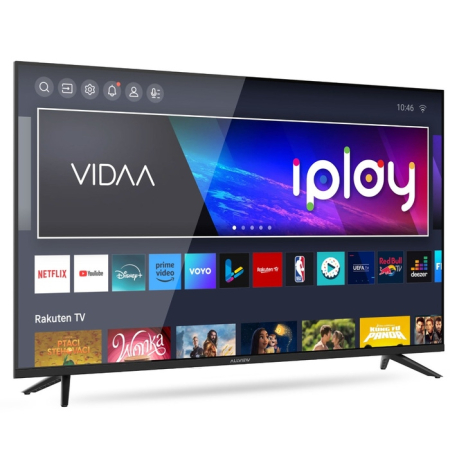 Televizor QLED Smart Allview QL43iPlay6200-U, diagonala 109 cm, Ultra HD / 4K, clasa F, sistem operare VIDAA, HDR, Dolby Audio, negru [1]