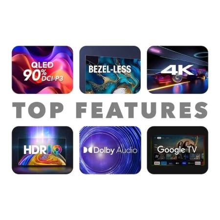 Televizor SmartTech QLED 43QG02V, 108 cm, Smart Google, 4K Ultra HD, Clasa F [2]