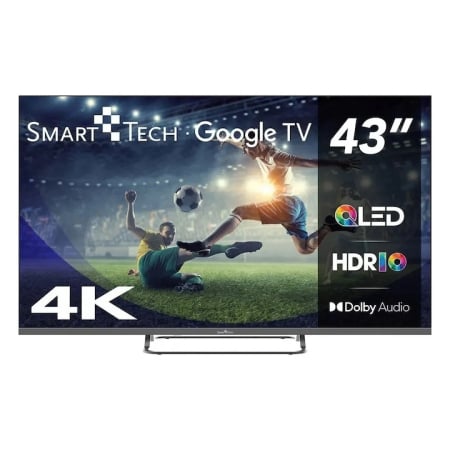 Televizoare - Televizor SmartTech QLED 43QG02V, 108 cm, Smart Google, 4K Ultra HD, Clasa F