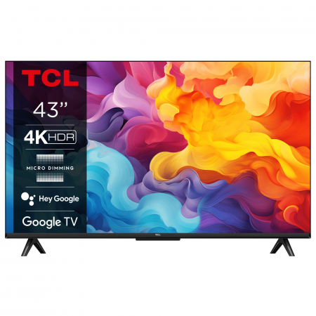 PROMOTII - Televizor TCL LED 43V6B, 108 cm, Smart Google TV, 4K Ultra HD, Clasa F
