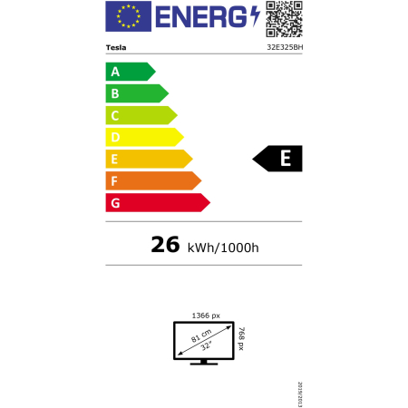 Televizor Tesla LED 32E325BH, 80 cm, HD, Clasa E [6]