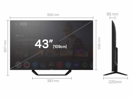 Tesla Google TV DLED 43E655BUS, 109 cm, UHD, negruDVB-T/T2/C/S/S2, 270cd/m2, VESA 200x200mm [1]