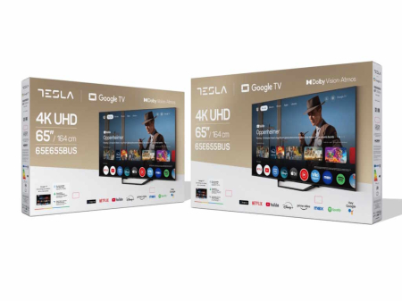 Televizor LED Tesla 65E655BUS, 165 cm, Smart Google TV, UHD, 3x HDMI, 2x USB, VESA, Negru [6]