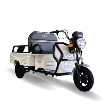 Tricicle electrice - Triciclu Electric Voltarom, APT4, ALB, Fara Permis, 25 km pe ora, 1000W, autonomie pana la 41 km