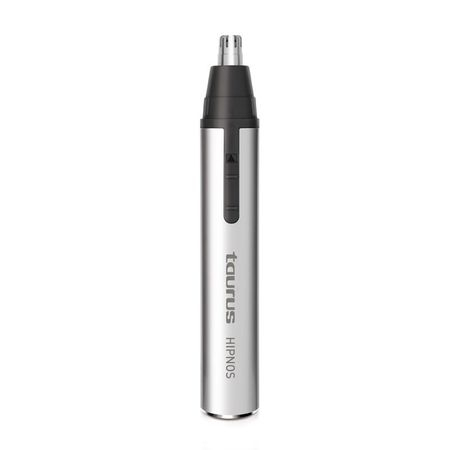 Masini de tuns si barbierit - Trimmer pentru nas/urechi Taurus Hipnos, 1.5V, Baterie AA, Wet & Dry, Argintiu