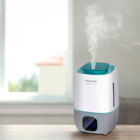 Umidificator de aer Taurus Brume Paradise, Aromaterapie, 25 W, Timer, 285 ml/h, 3 L (Alb/Gri) [2]