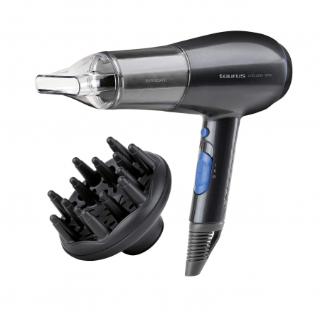 Uscatoare de par - Uscator de par Taurus, 2200 W, 2 viteze, 3 trepte temperatura, cablu 1.8 m, accesorii incluse