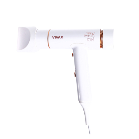 Uscatoare de par - Uscator de par Vivax HD-1600ION, Putere 1600W, 2 viteze, Turbo, Alb