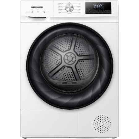 Uscatoare cu pompa de caldura - Uscator de rufe cu pompa de caldura HEINNER HHPD-HMY80IVFC+++, 8 KG, Clasa C, MOTOR INVERTER, Alb