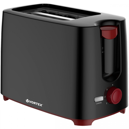 PROMOTII - Prajitor de paine VORTEX VO4008 700 W 2 felii Negru - RESIGILAT